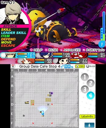 Persona Q: Shadow of the Labyrinth screenshot 2