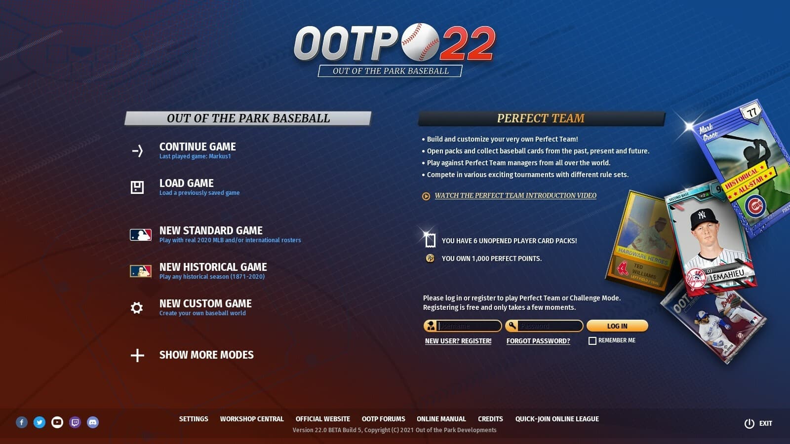 Out of the Park Baseball 22 screenshot 1