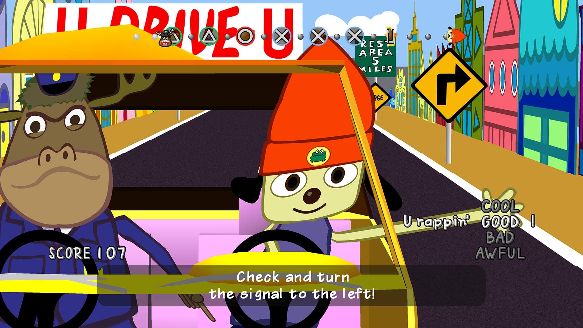 PaRappa The Rapper: Remastered screenshot 1