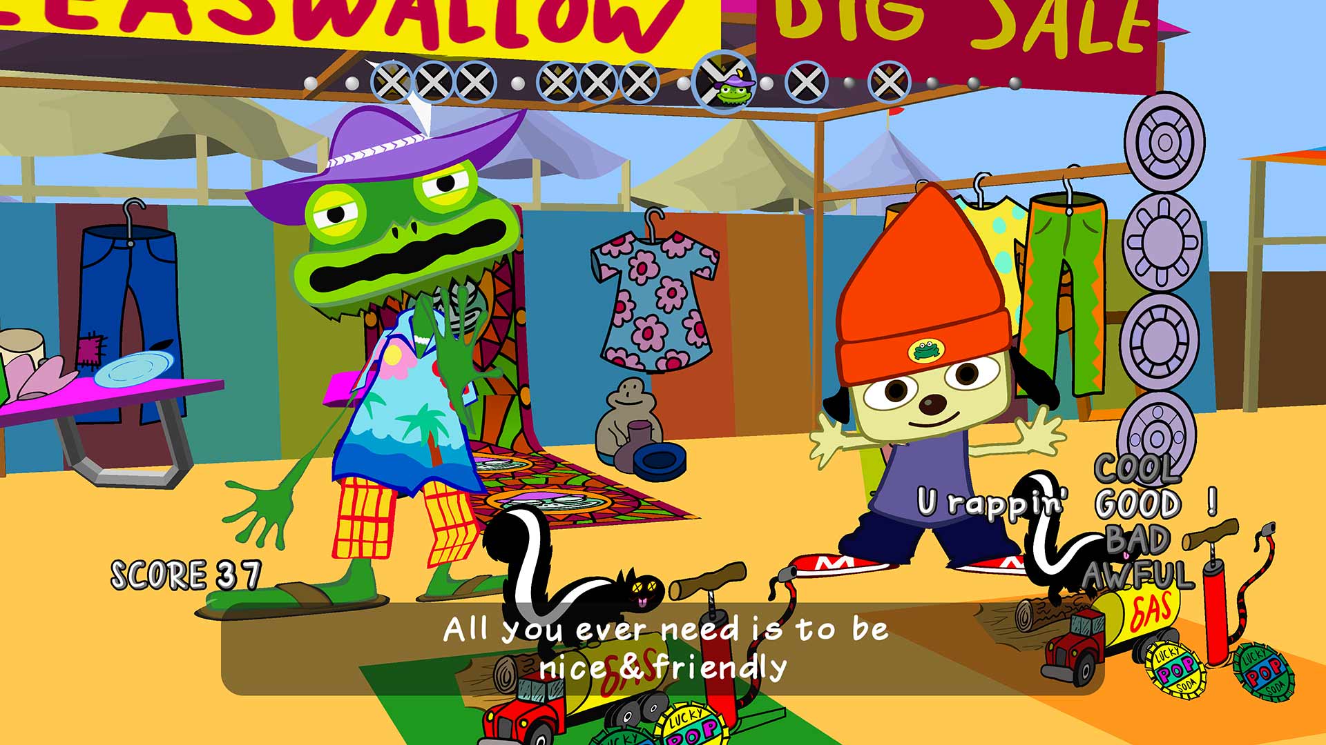 PaRappa The Rapper: Remastered screenshot 2