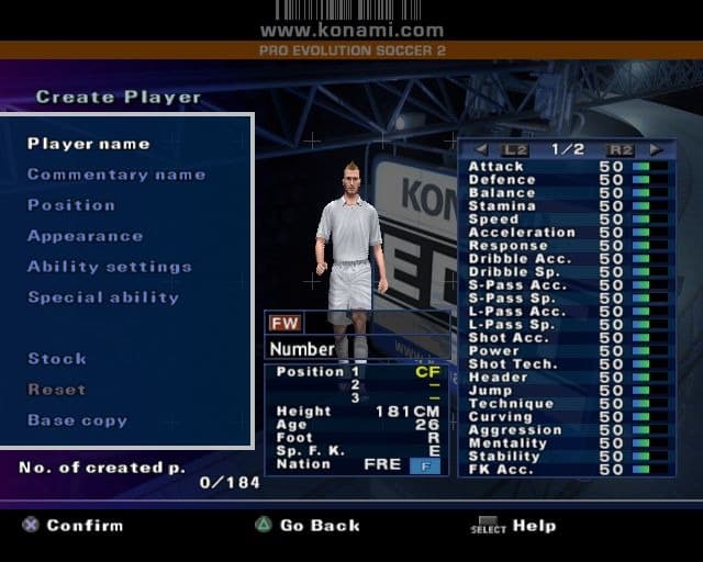 Pro Evolution Soccer 2 screenshot 1